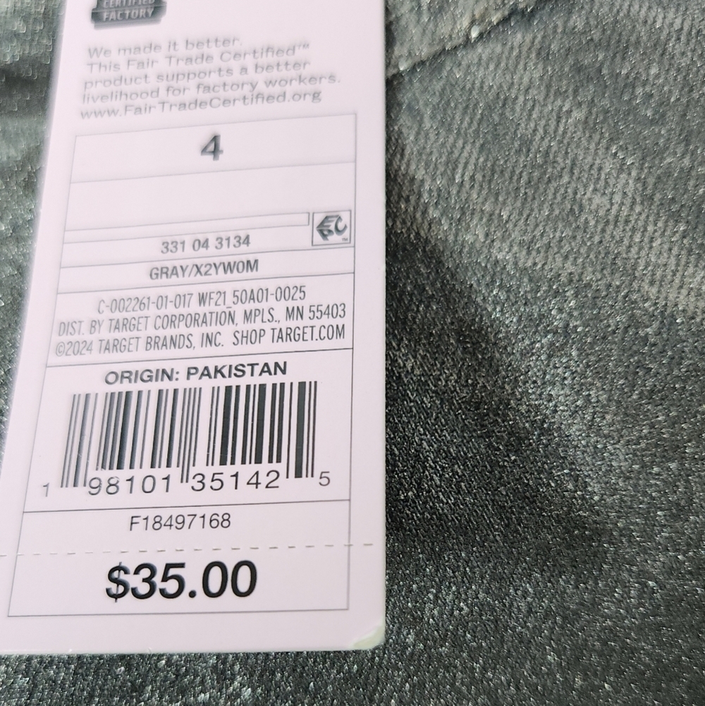 Women's High-Rise Baggy Jeans - Wild Fable Dark Gray 4 - Picture 8 of 16